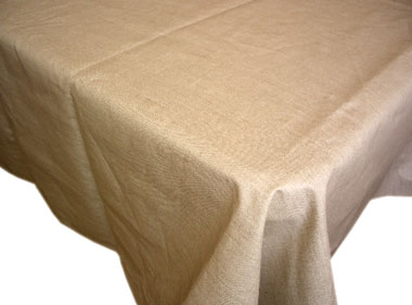 Coated Linen Tablecloth (Linen. natural)